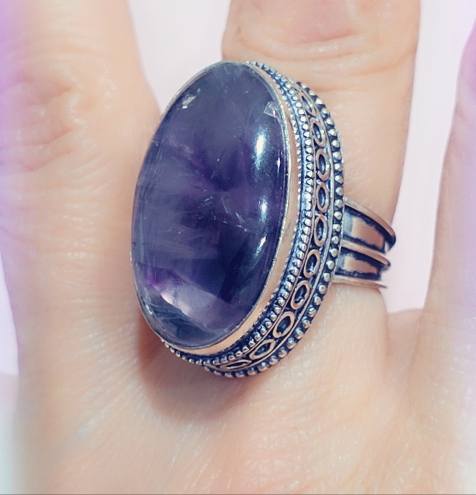 Amethyst Gemstone Ring